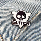 Glitch Productions Logo Pin