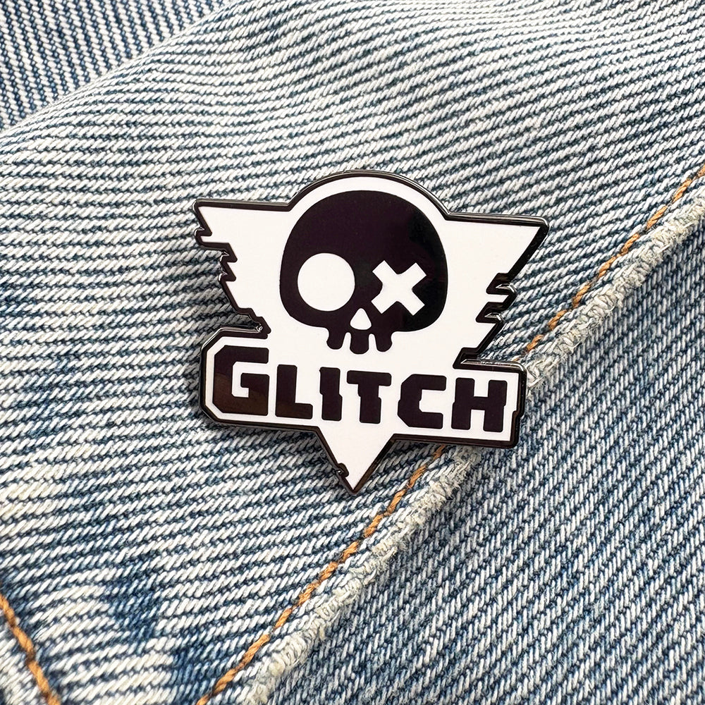Glitch Productions Logo Pin