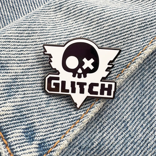 Glitch Productions Logo Pin