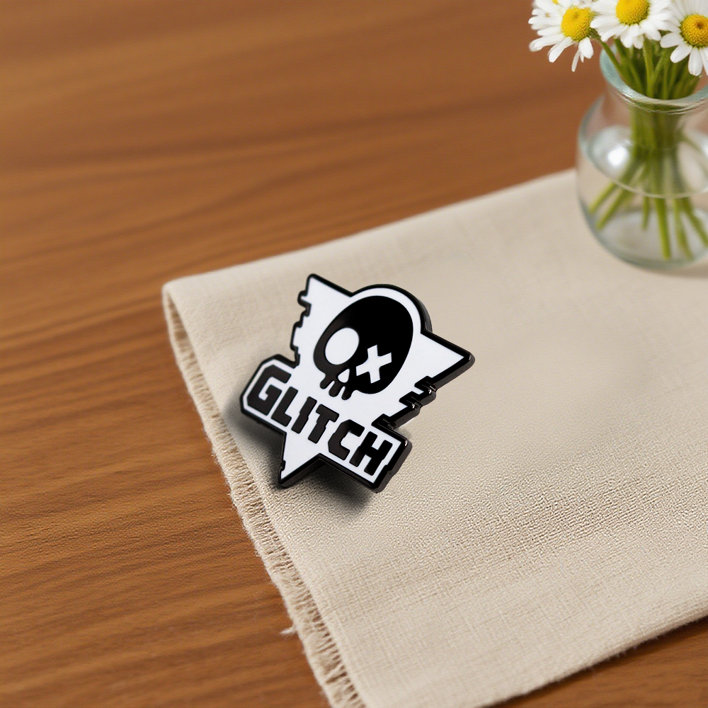 Glitch Productions Logo Pin