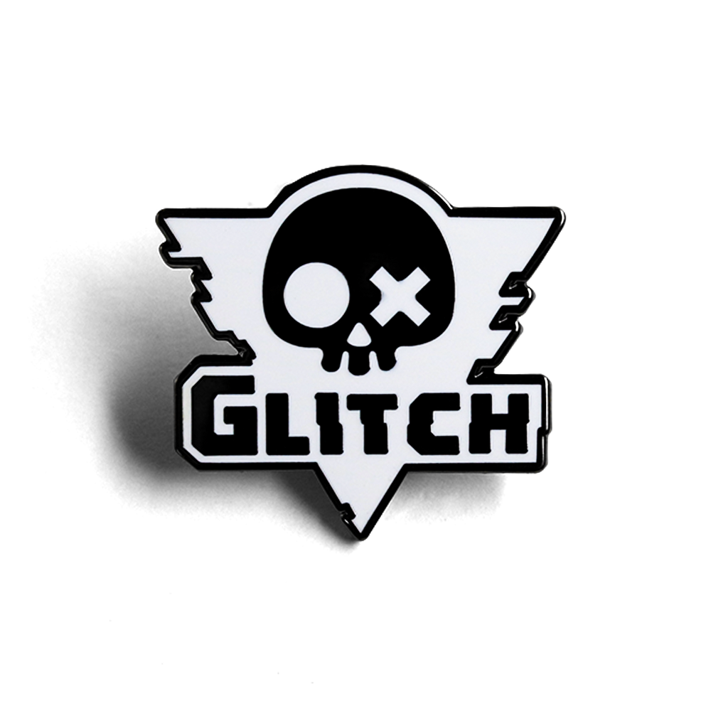Glitch Productions Logo Pin